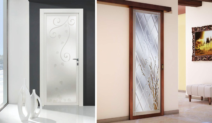 Monno serramenti porte in vetro Decori porte vetro